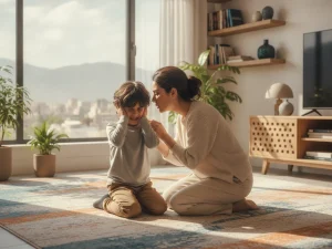 کودک ایرانی مبتلا به اختلال پردازش حسی در کودکان در محیط خانه